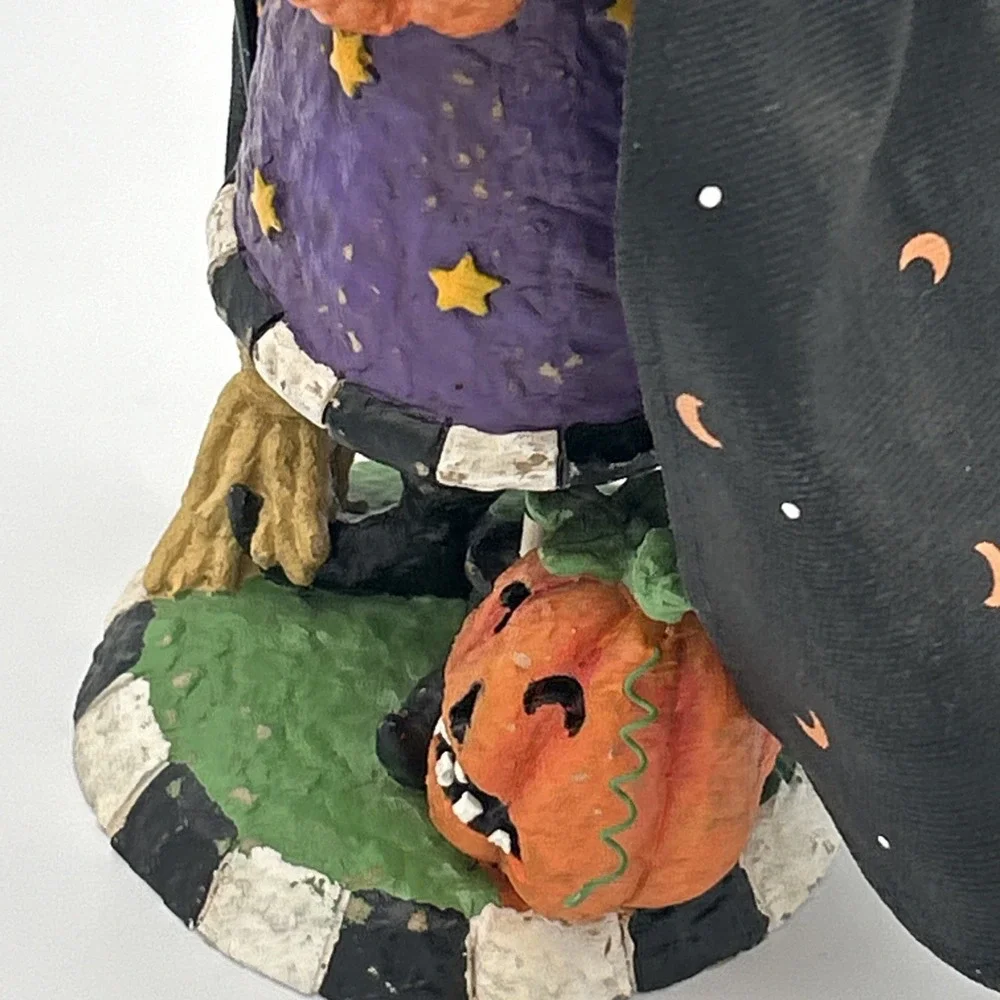 Vintage Primitive Halloween Witch Figurine 11